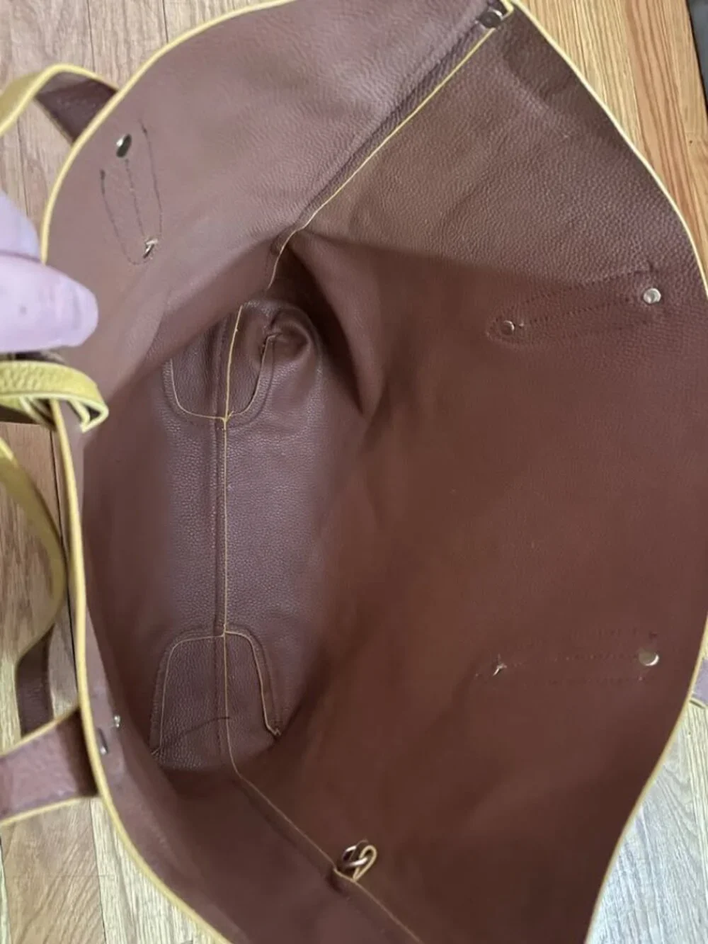 BEBE Mustard | Cognac 3 in 1 tote handbag